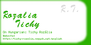 rozalia tichy business card